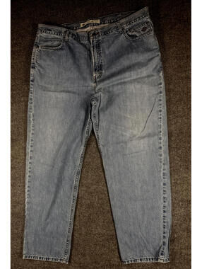 Harley-Davidson Straight Blue Jeans Medium Wash Denim Cotton 5-Pocket Men's